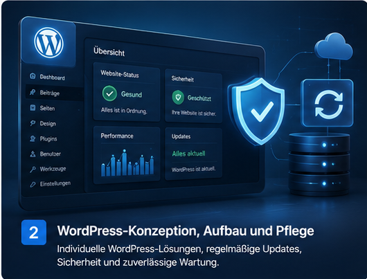 Grafik für WordPress-Konzeption, Aufbau und Pflege